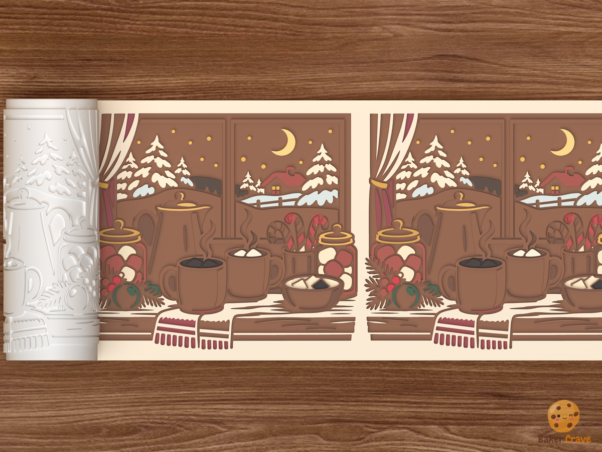 Hot Cocoa Window Bar Textured Roller