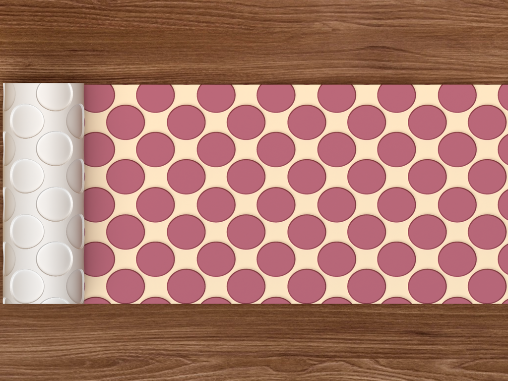 Oversized Polka Dot Textured Roller STL File - 02 wide shot emboss colored