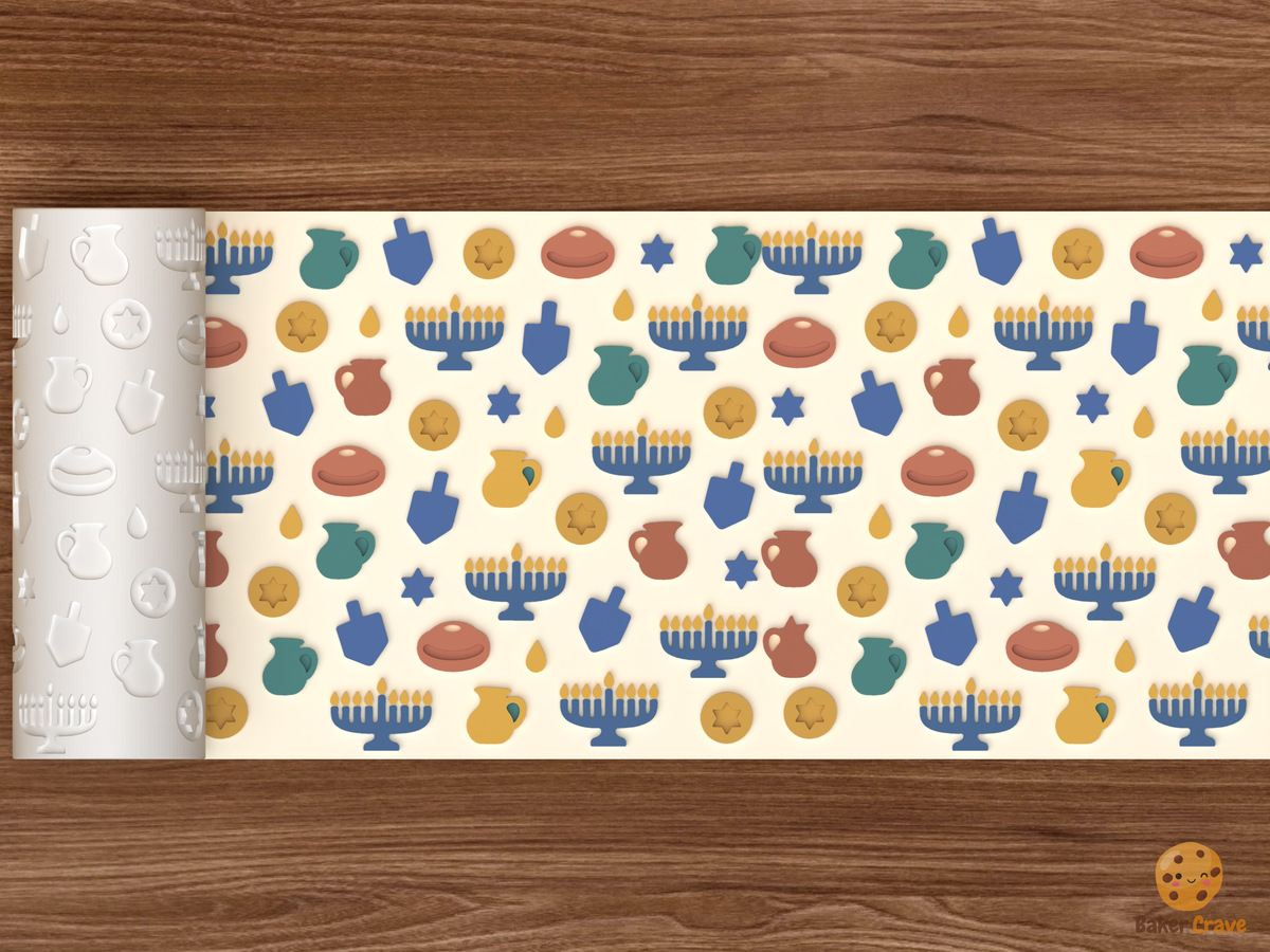 Hanukkah Celebration Textured Roller