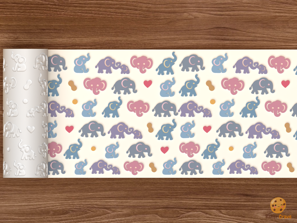 Elephant Parade Textured Roller STL File