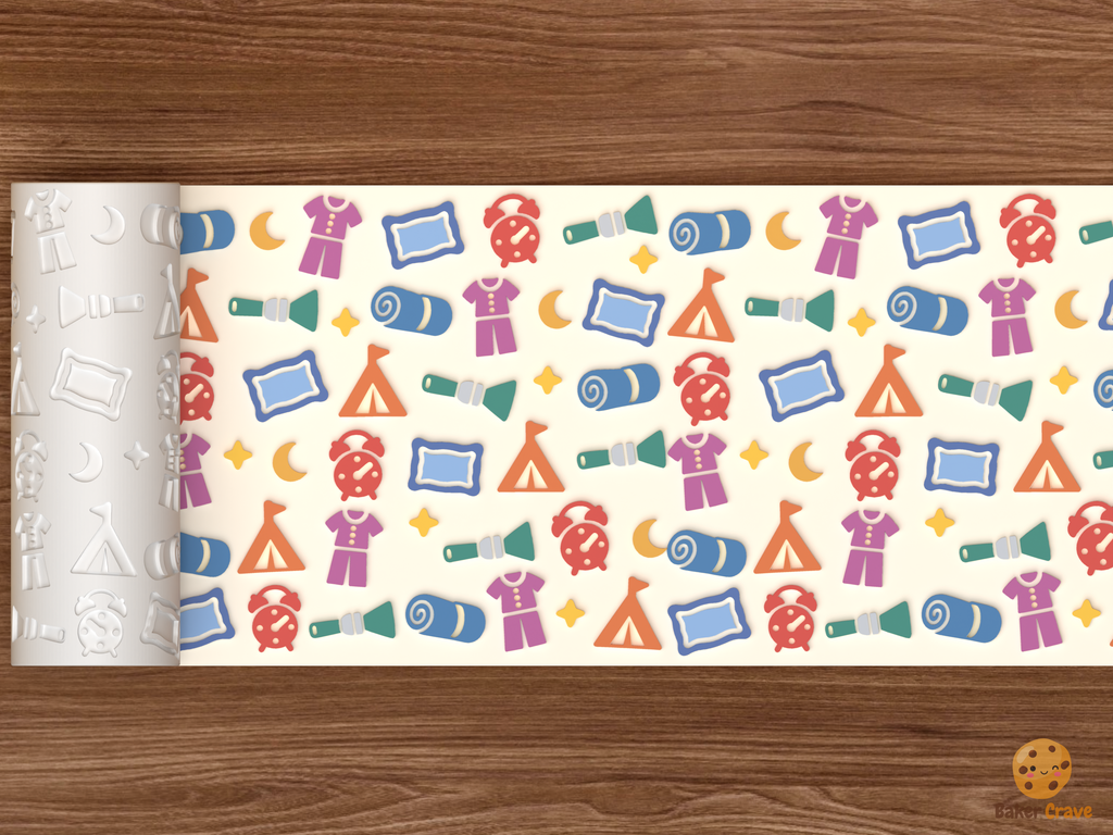 Sleepover Pajama Party Textured Roller STL File
