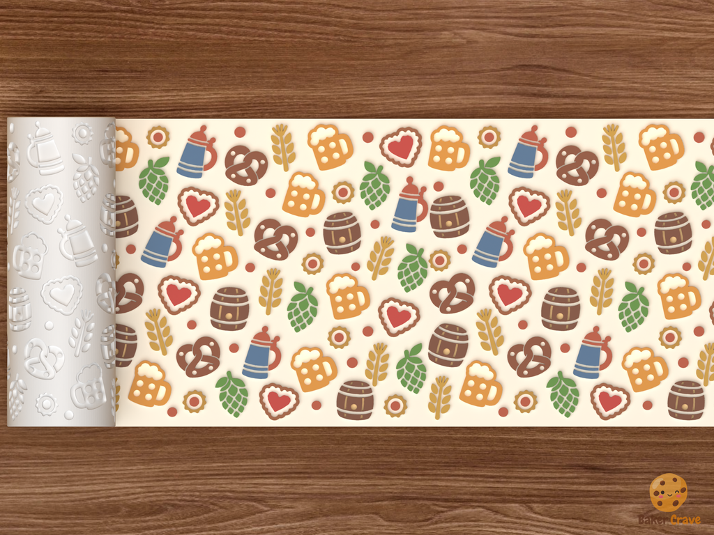Beer Pretzel Brewhouse Textured Roller STL File