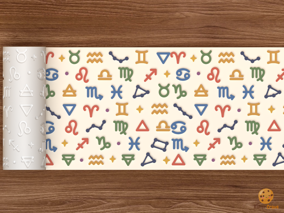 Zodiac Signs Textured Roller