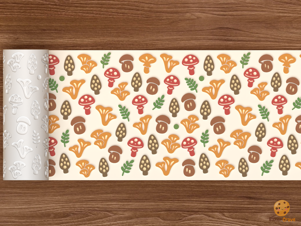 Mushroom Forager Textured Roller STL File