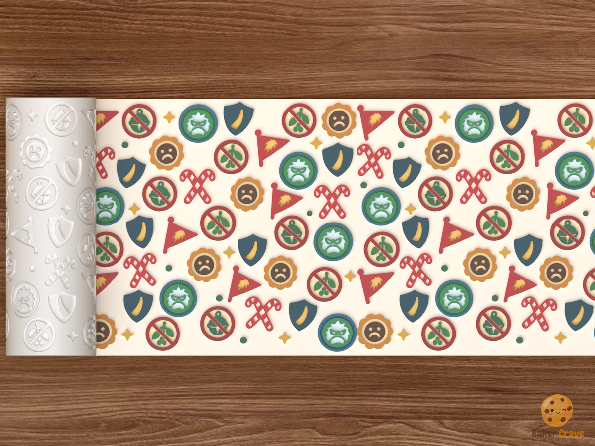 Anti Christmas Club Badges Emblems Textured Roller