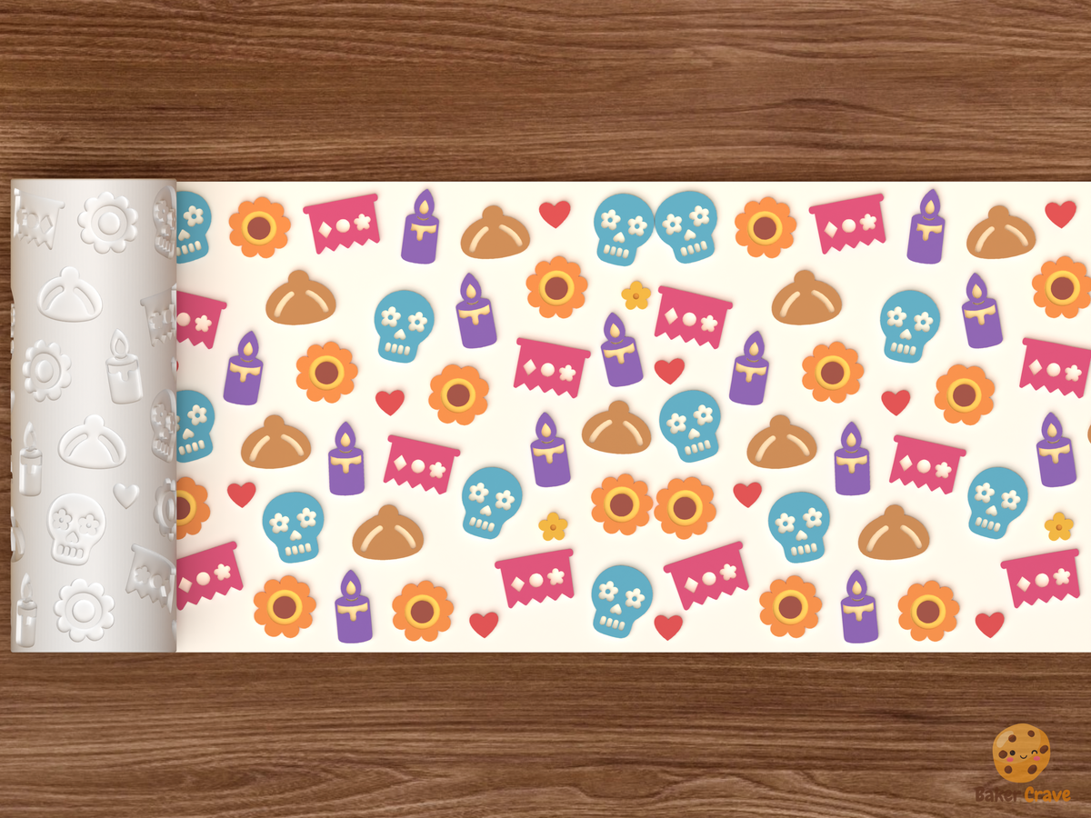 Day of the Dead Calavera Textured Roller