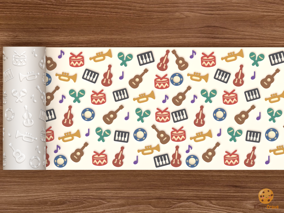 Musical Instruments Textured Roller STL File