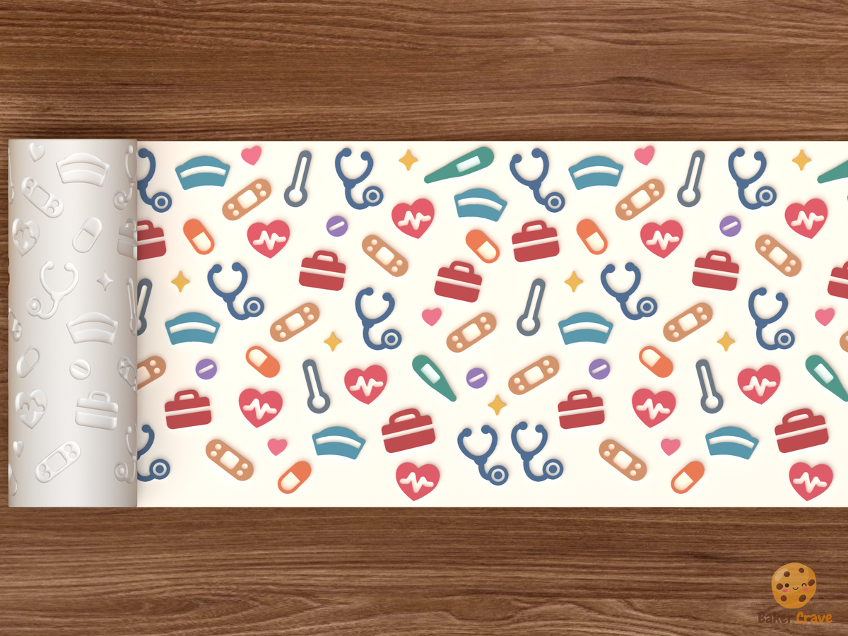 Nurse Medical Heroes Textured Roller STL File
