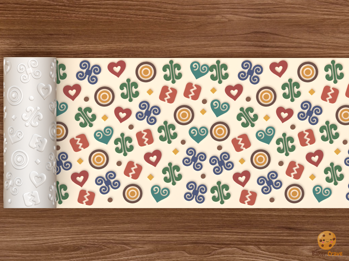 Adinkra Symbols Textured Roller