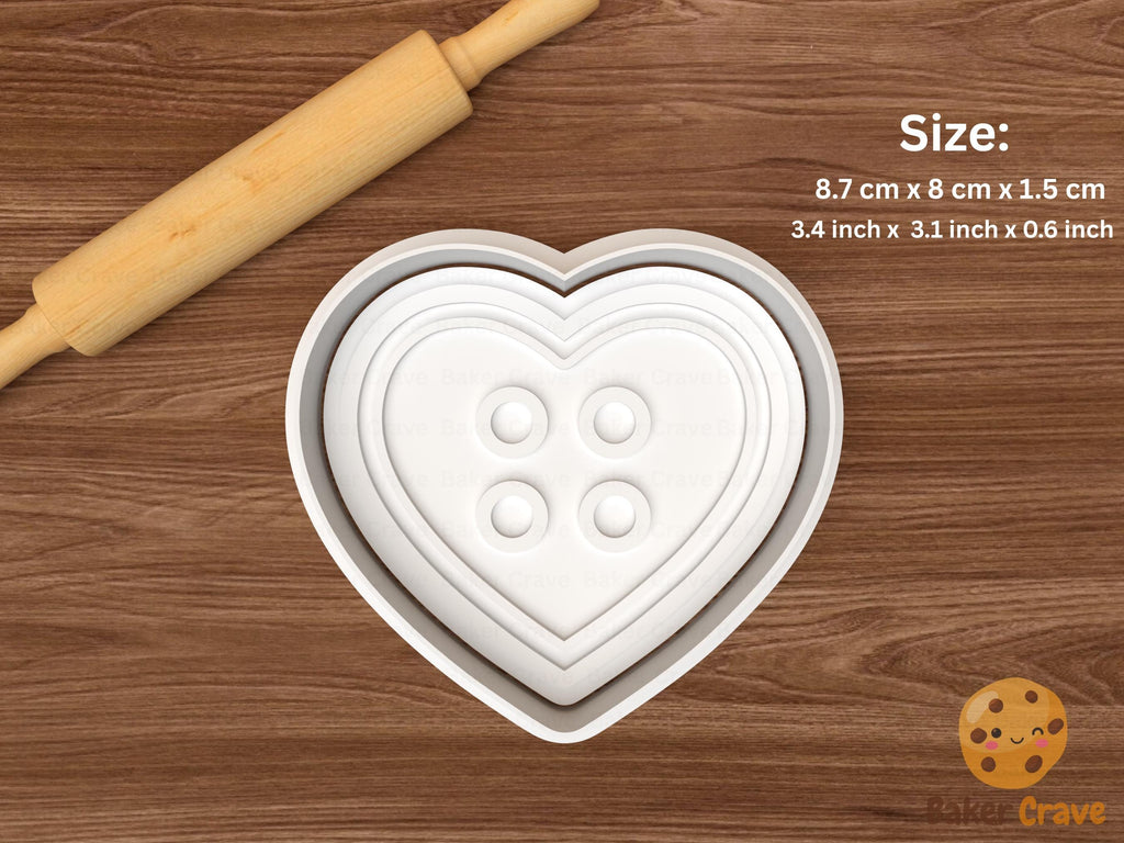 Button Cookie Cutter Set STL File