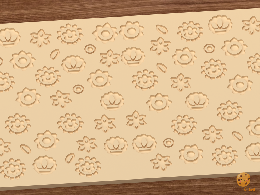 Mandala Medallions Textured Roller STL File