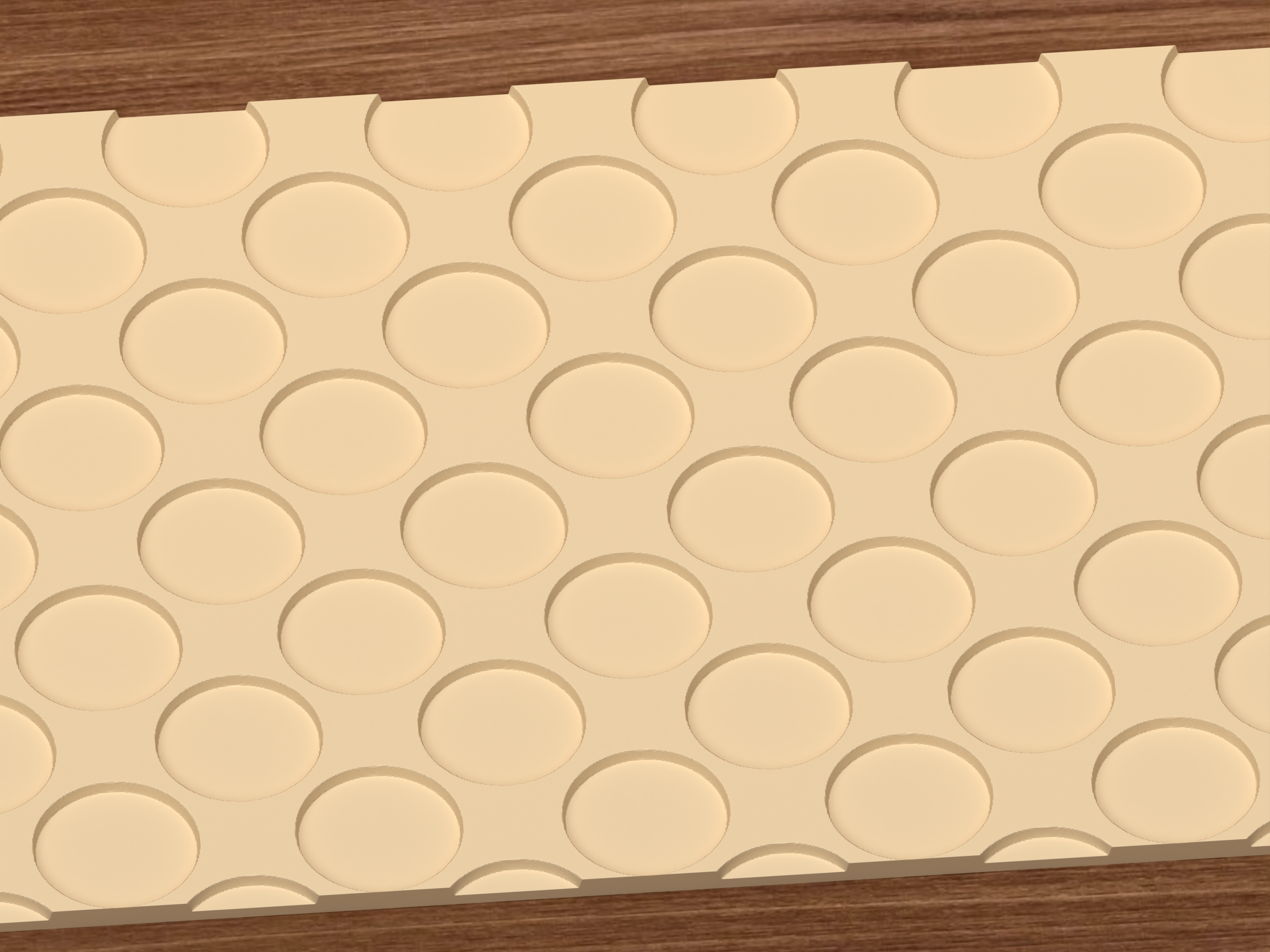 Oversized Polka Dot Textured Roller STL File - 03 close detail deboss