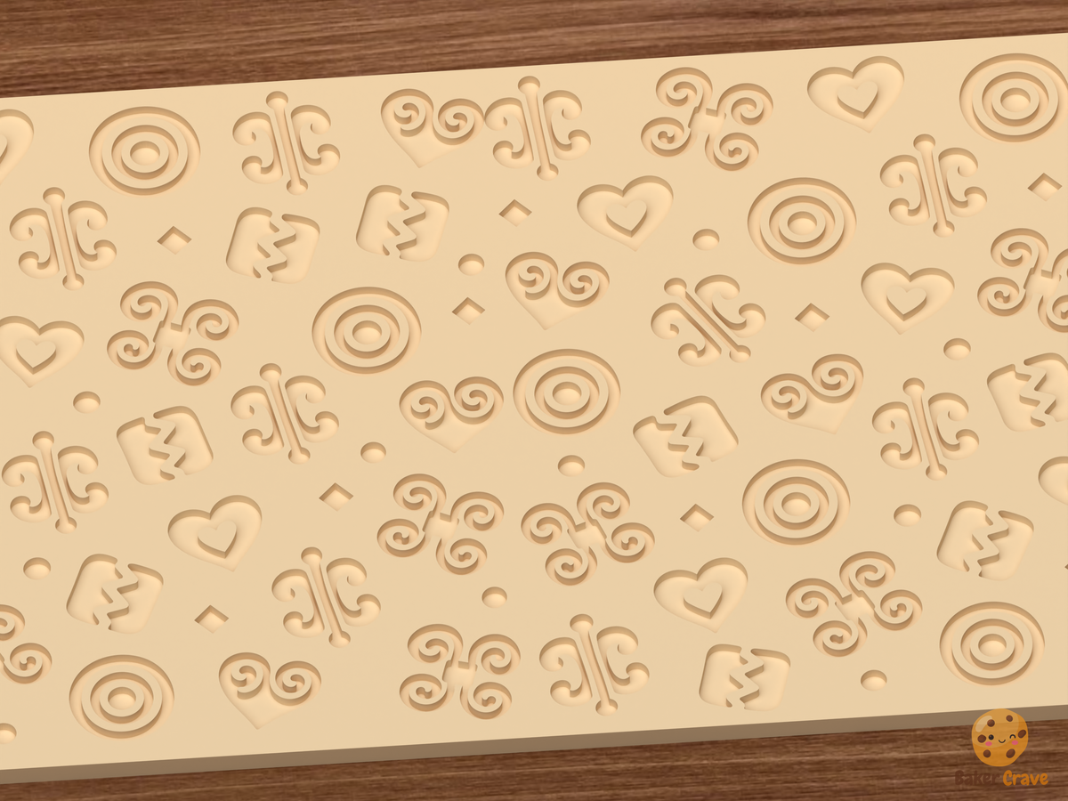 Adinkra Symbols Textured Roller