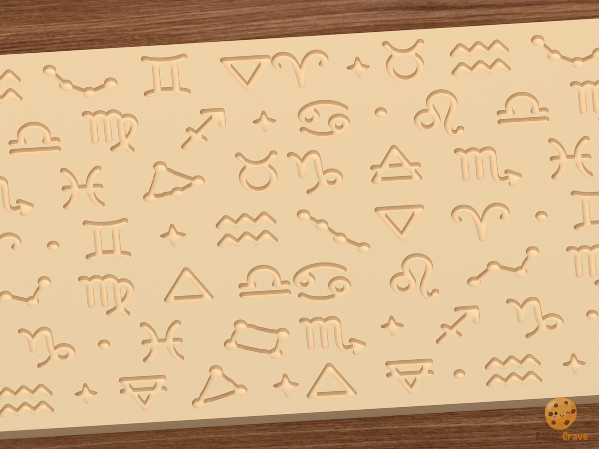 Zodiac Signs Textured Roller