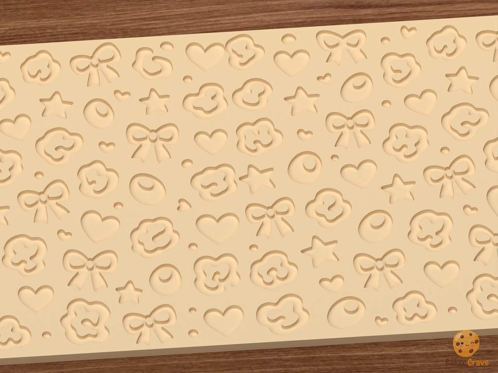 Leopard Fashion Textured Roller STL File - 03 close detail deboss
