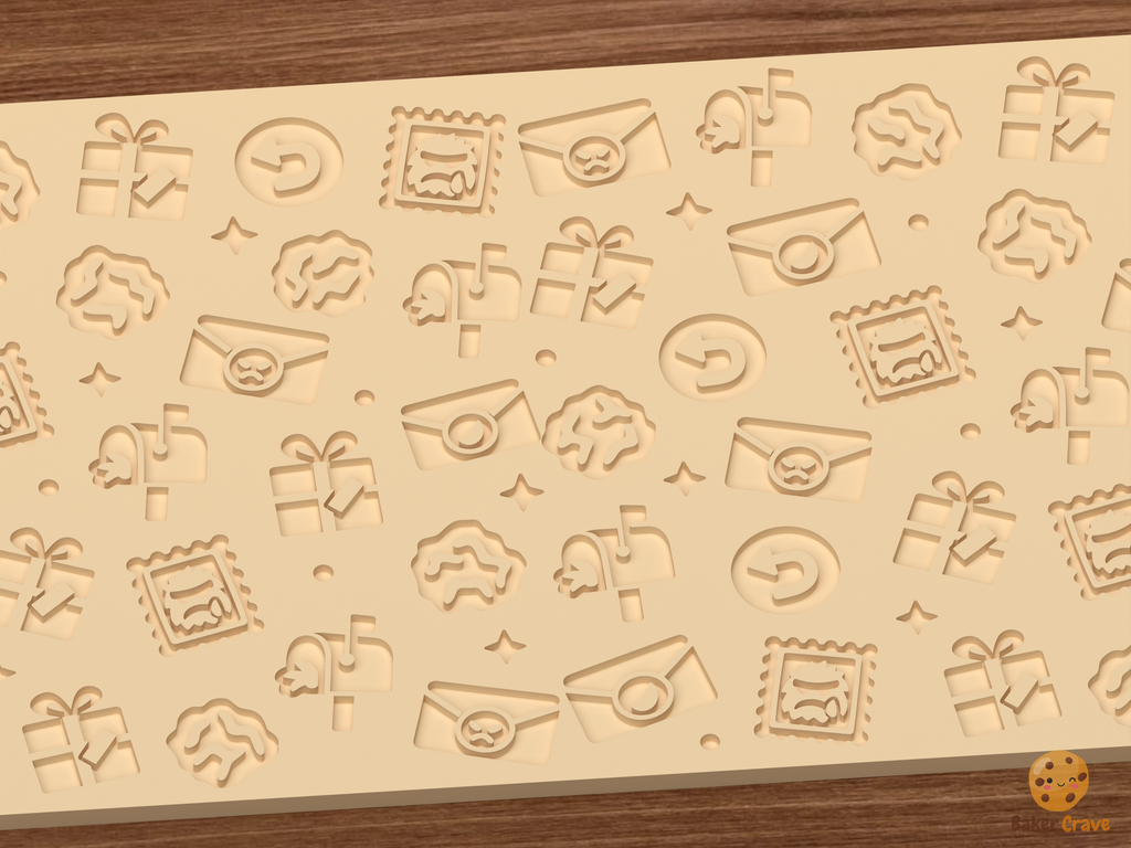 Grumps Anti Christmas Mail Textured Roller STL File