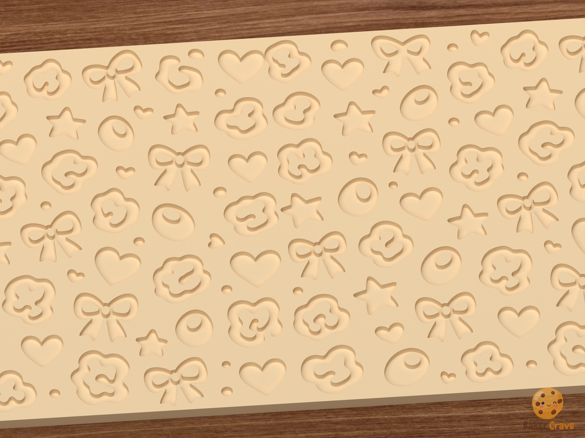 Leopard Fashion Textured Roller STL File - 03 close detail deboss