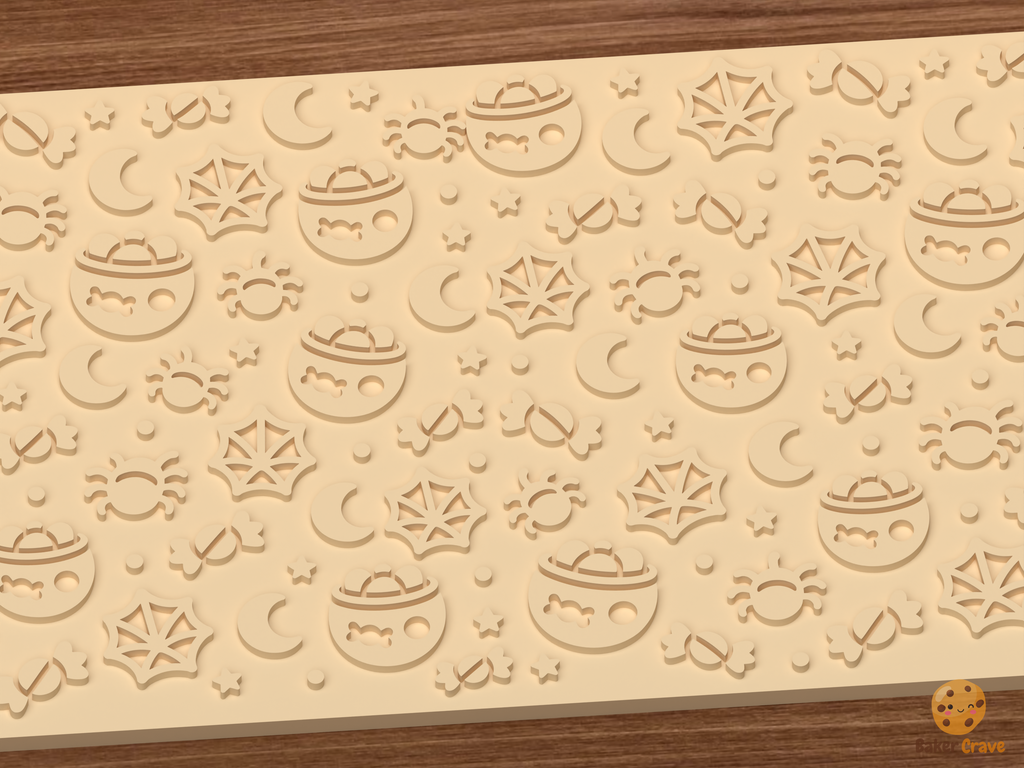Cobweb Candy Bowl Textured Roller STL File - 03 close detail emboss