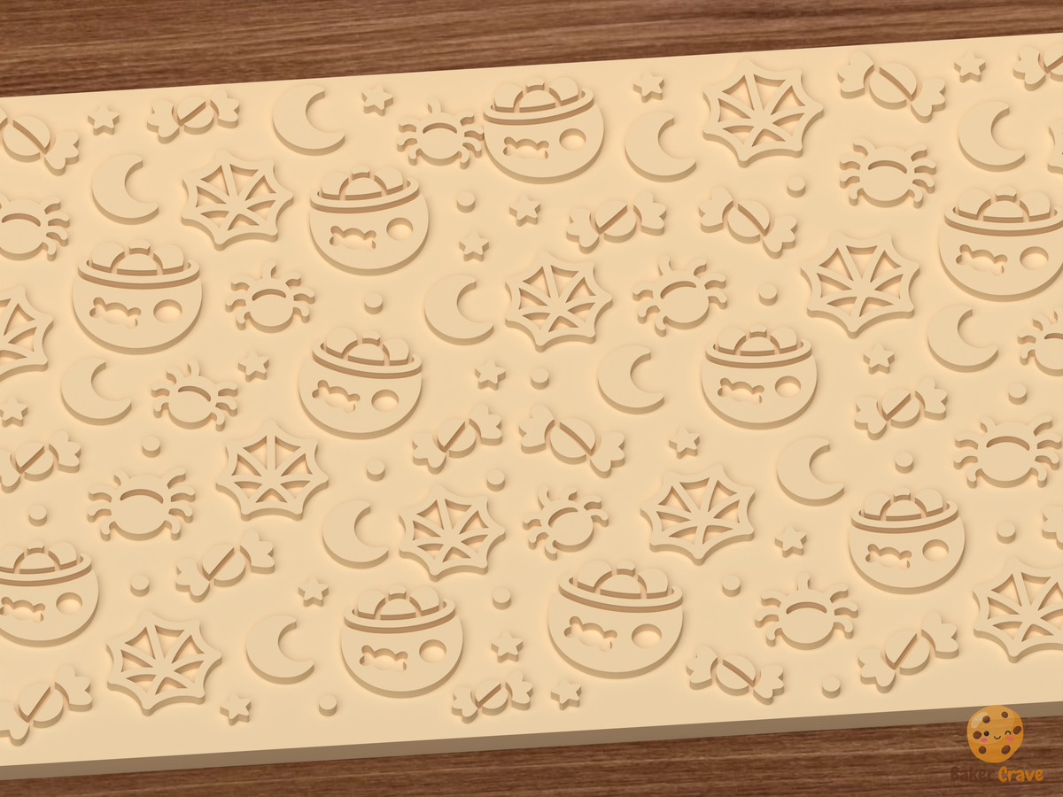 Cobweb Candy Bowl Textured Roller STL File - 03 close detail emboss