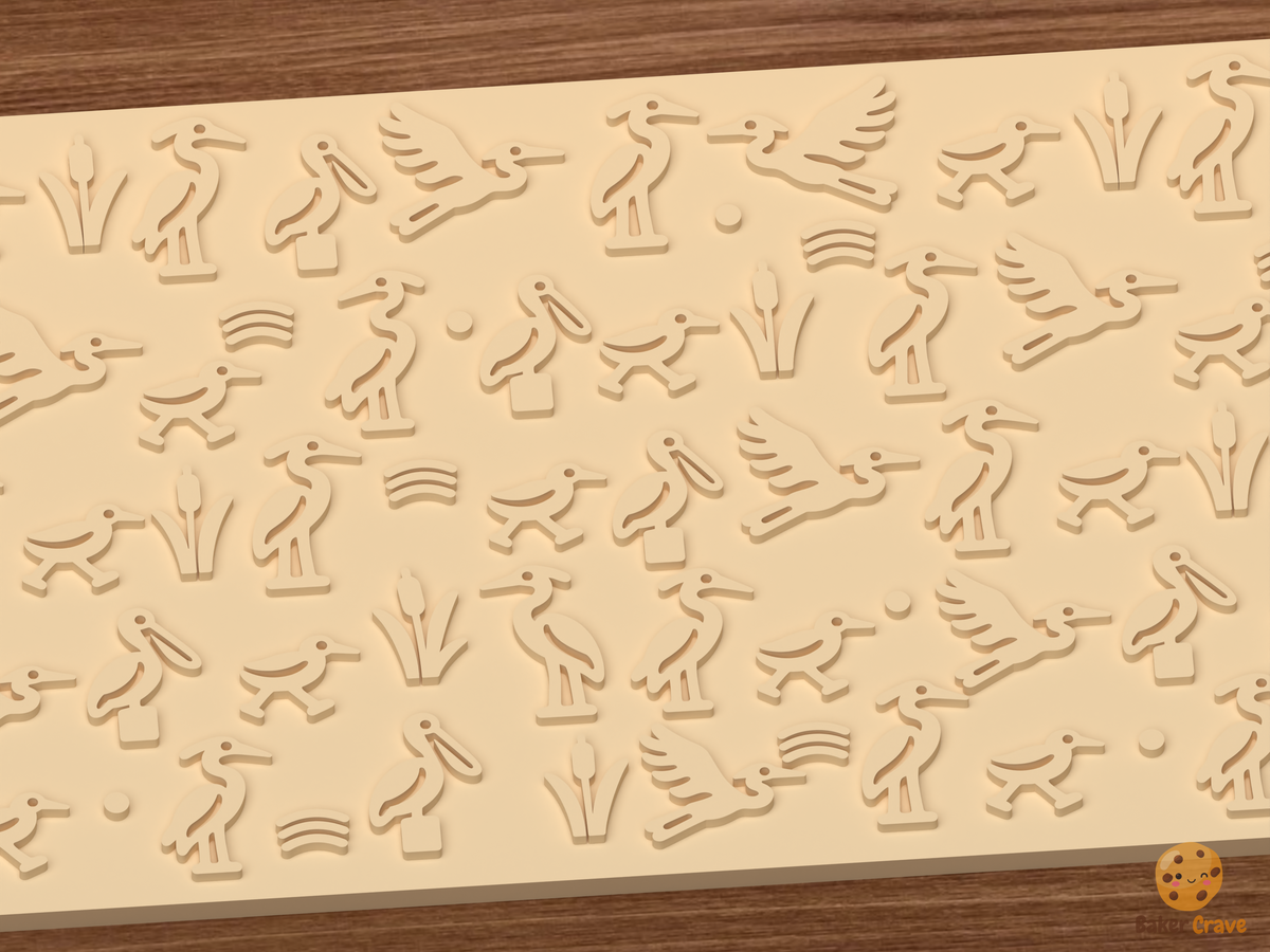 Coastal Wading Birds Textured Roller