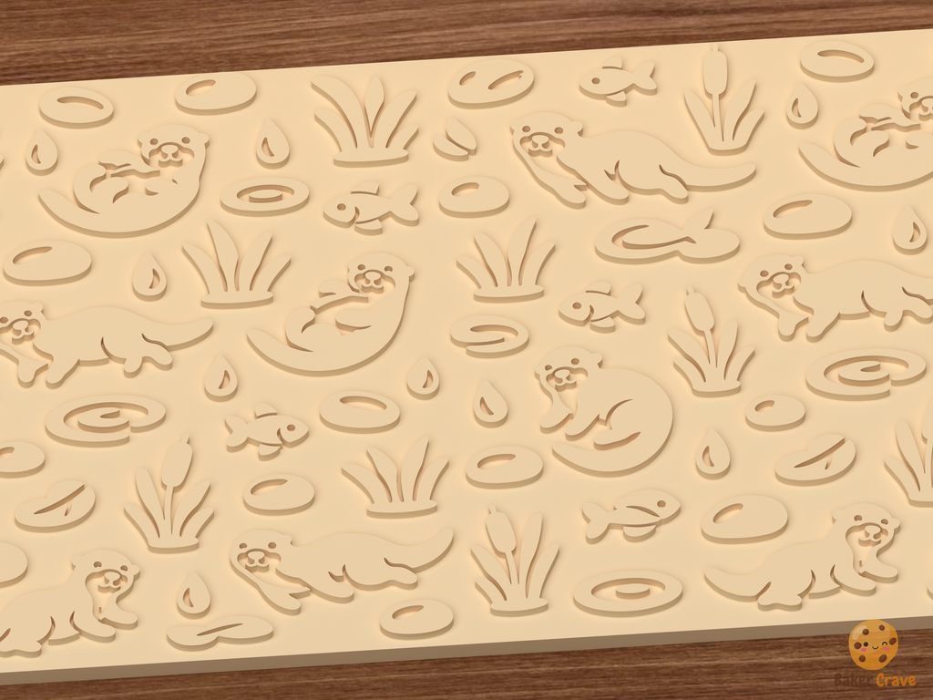 Otter River Textured Roller STL File