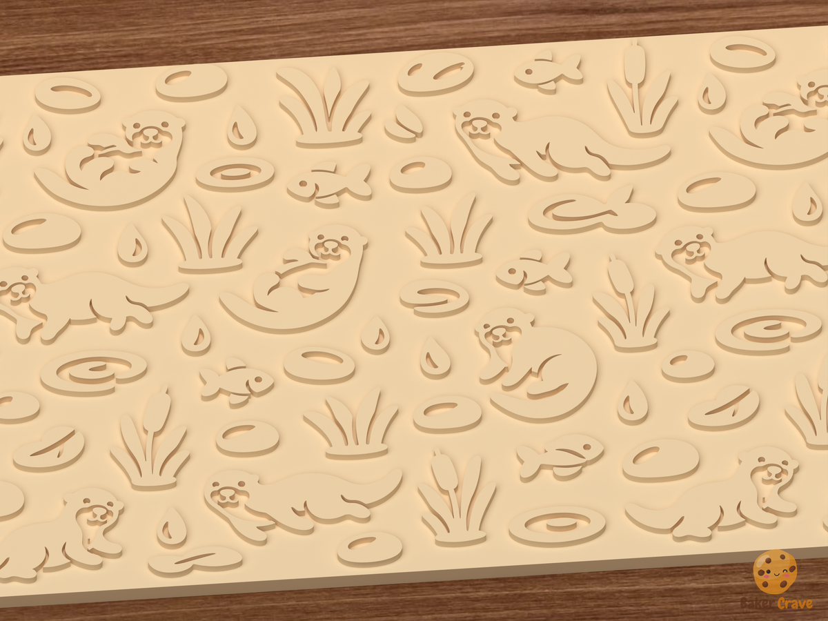 Otter River Textured Roller STL File