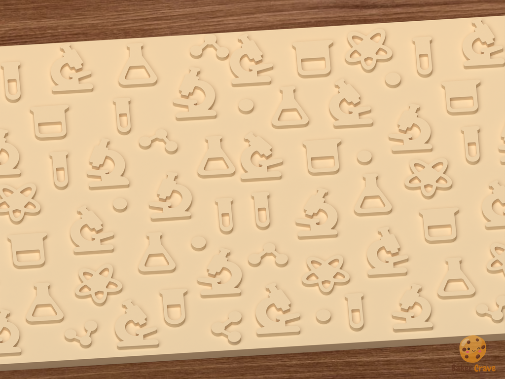 Science Laboratory Textured Roller STL File