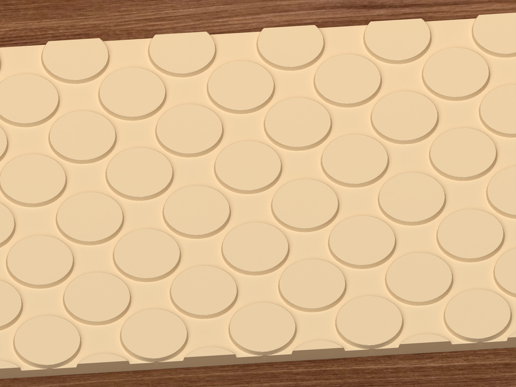 Oversized Polka Dot Textured Roller STL File - 03 close detail emboss