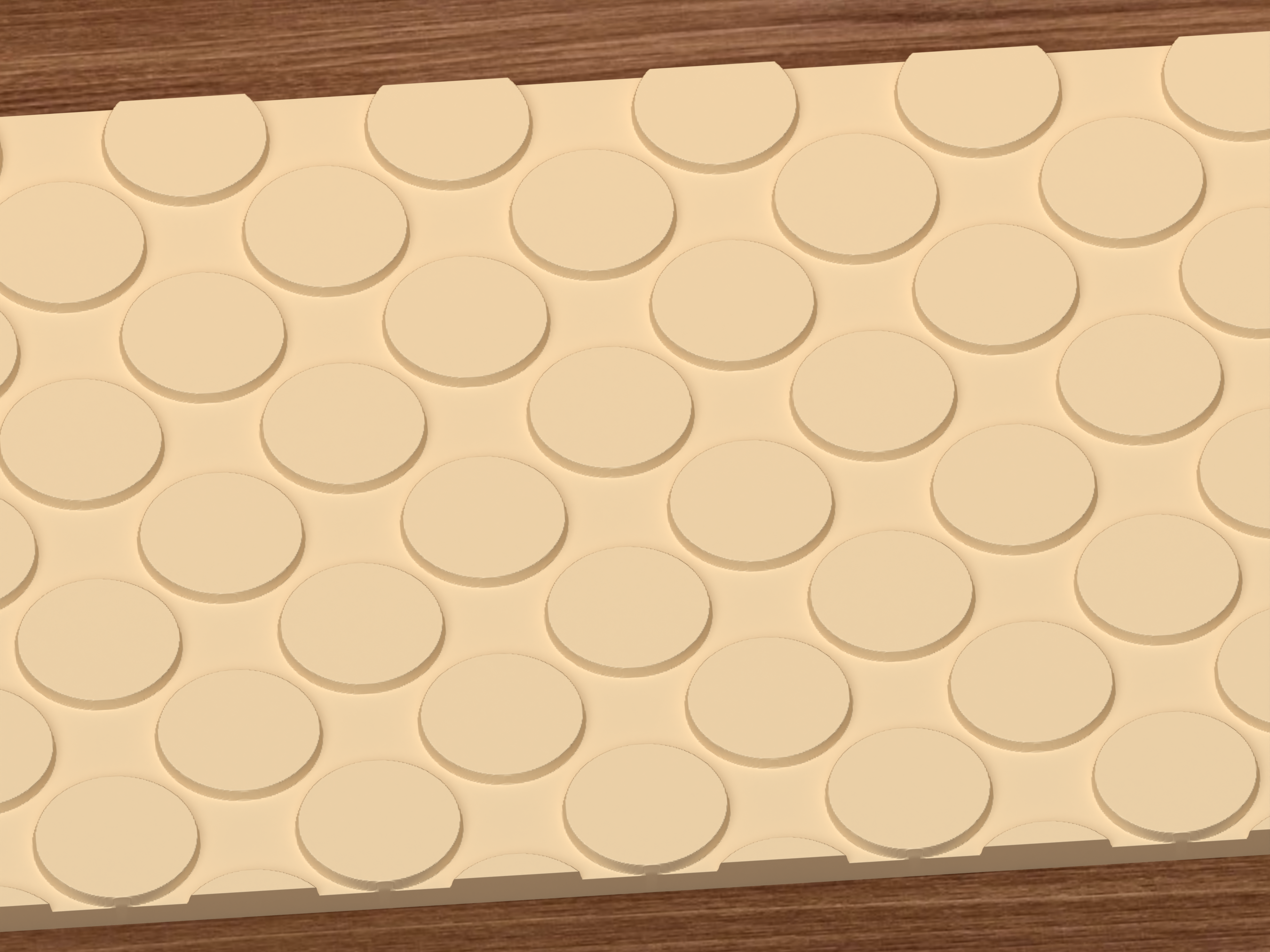 Oversized Polka Dot Textured Roller STL File - 03 close detail emboss