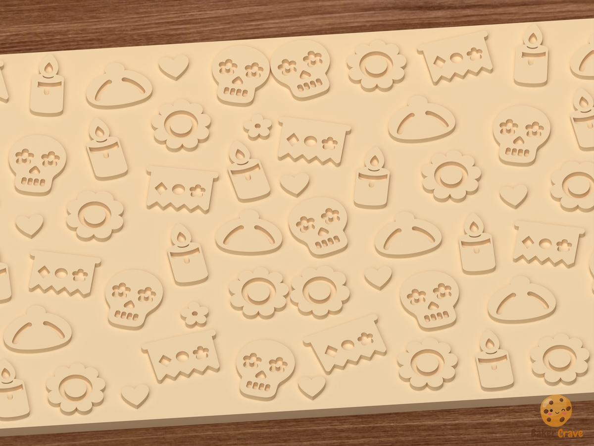 Day of the Dead Calavera Textured Roller