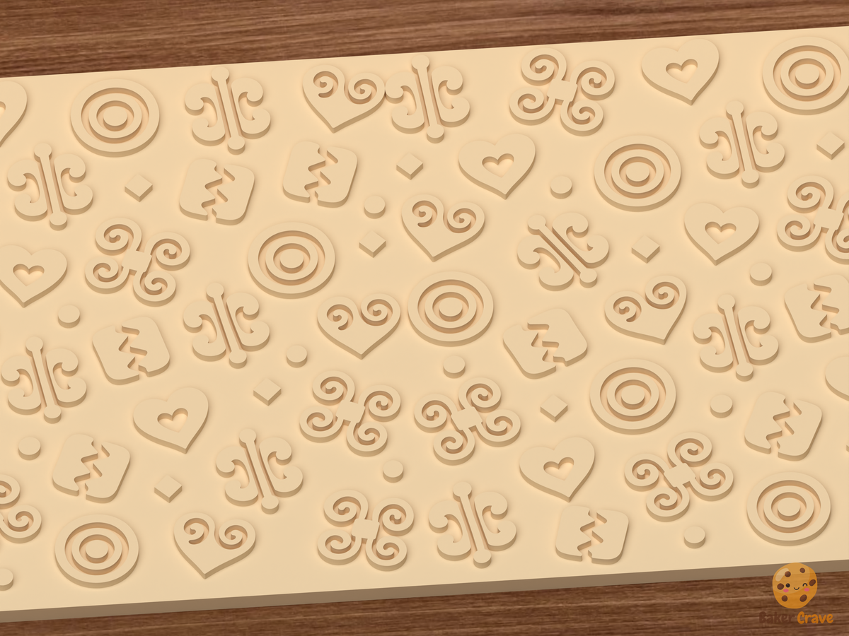 Adinkra Symbols Textured Roller