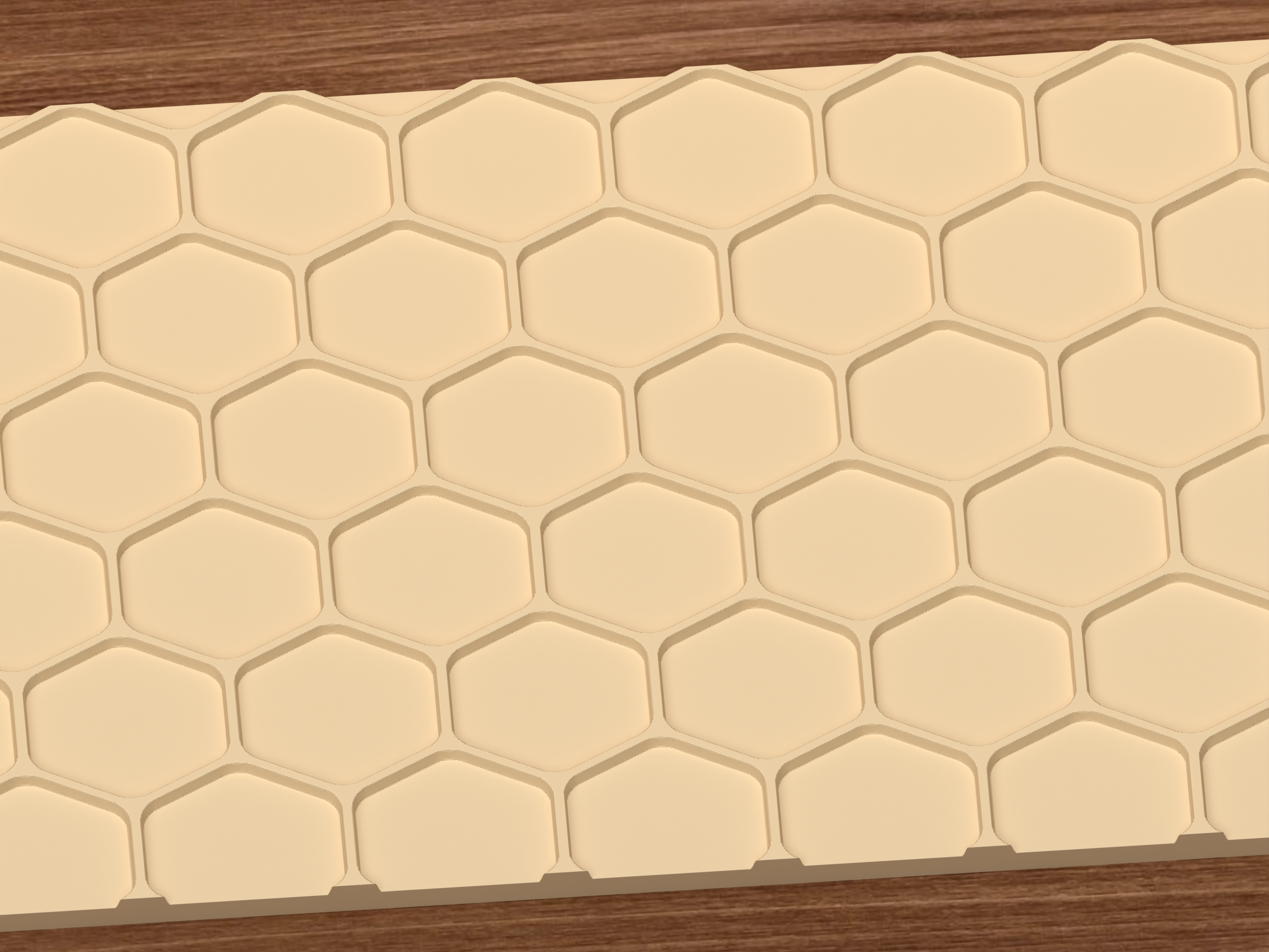 Honeycomb Hexagon Textured Roller STL File - 03 close detail emboss