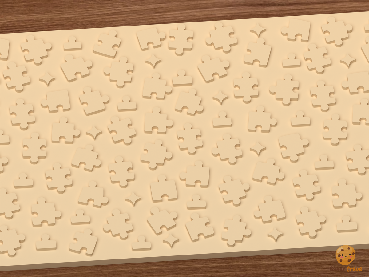 Jigsaw Puzzle Pieces Textured Roller