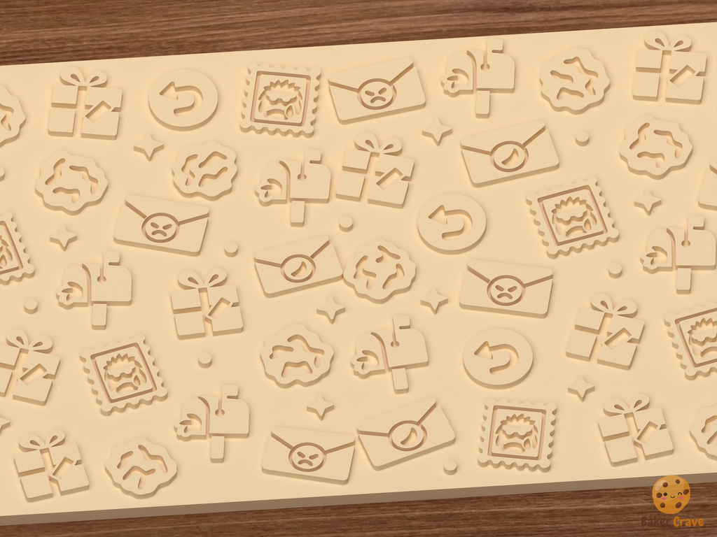 Grumps Anti Christmas Mail Textured Roller STL File