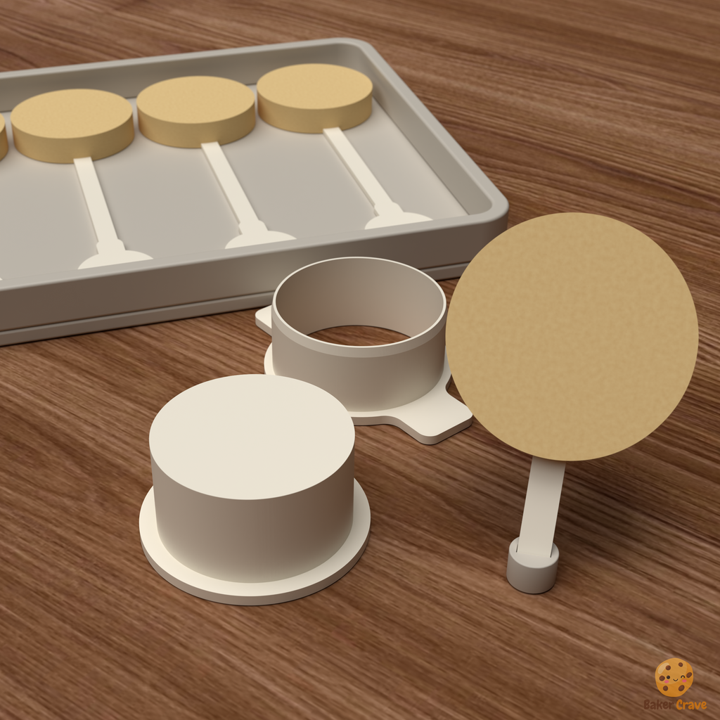 Circle Cake Pop Mold STL File