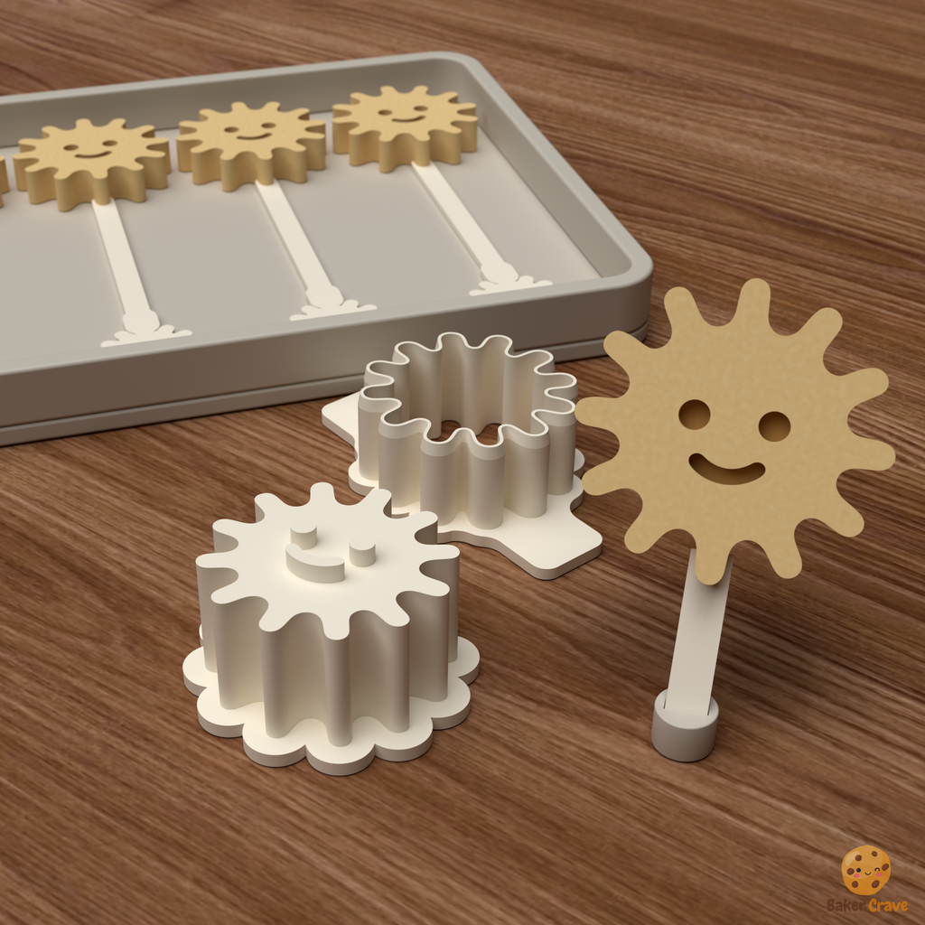 Sun Cake Pop Mold STL File