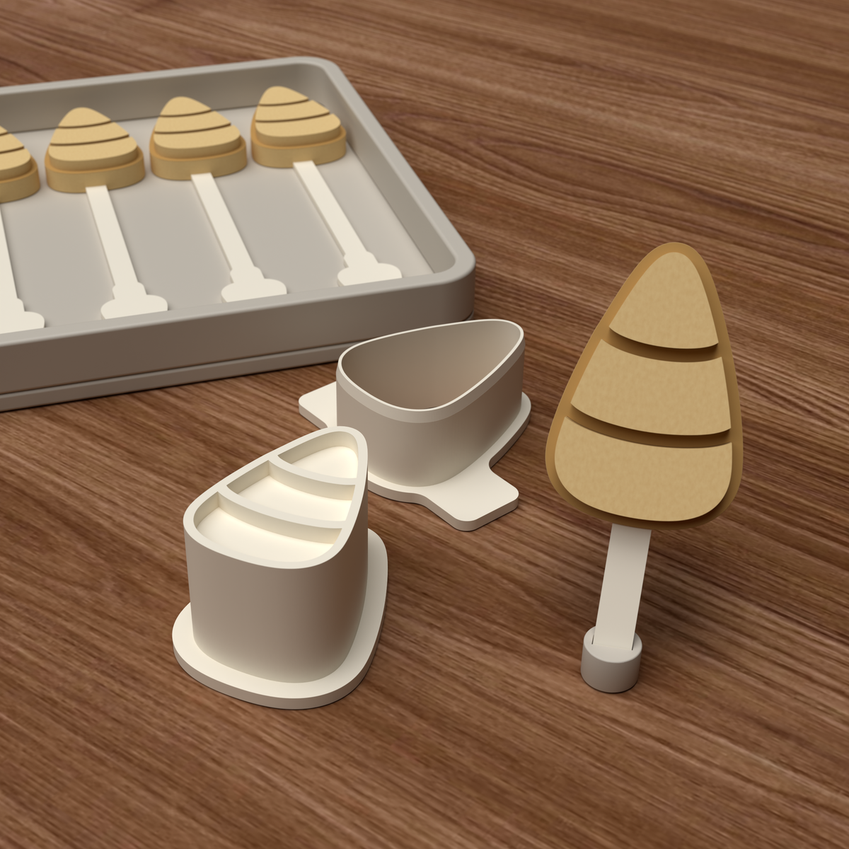 Candy Corn Cake Pop Mold STL File