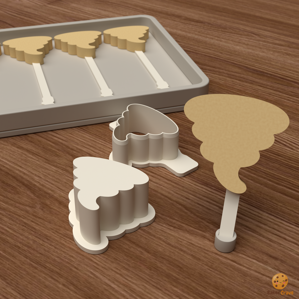 Tornado Cake Pop Mold STL File