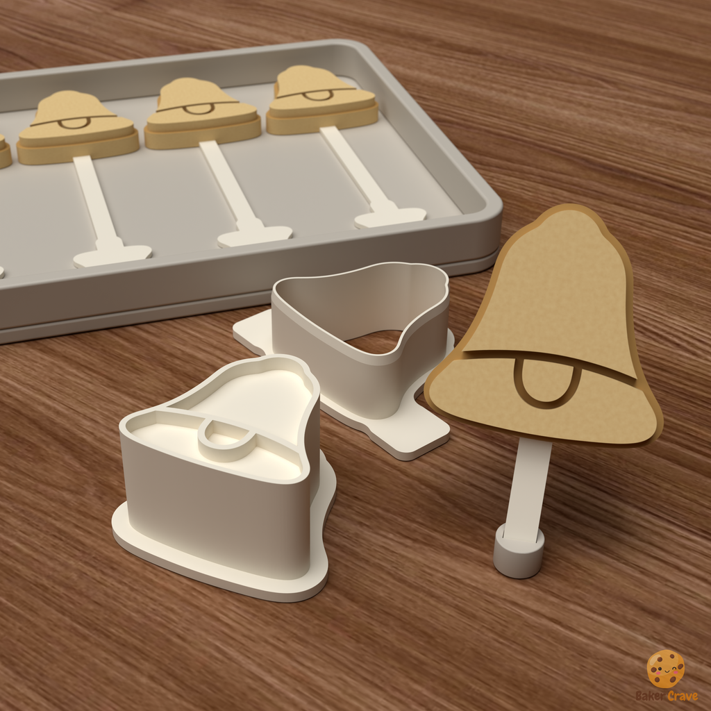 Bell Cake Pop Mold STL File