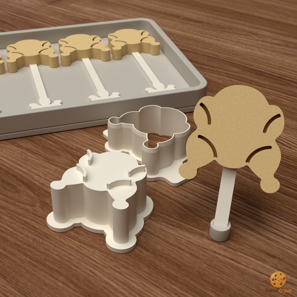 Roasted Turkey Cake Pop Mold STL File