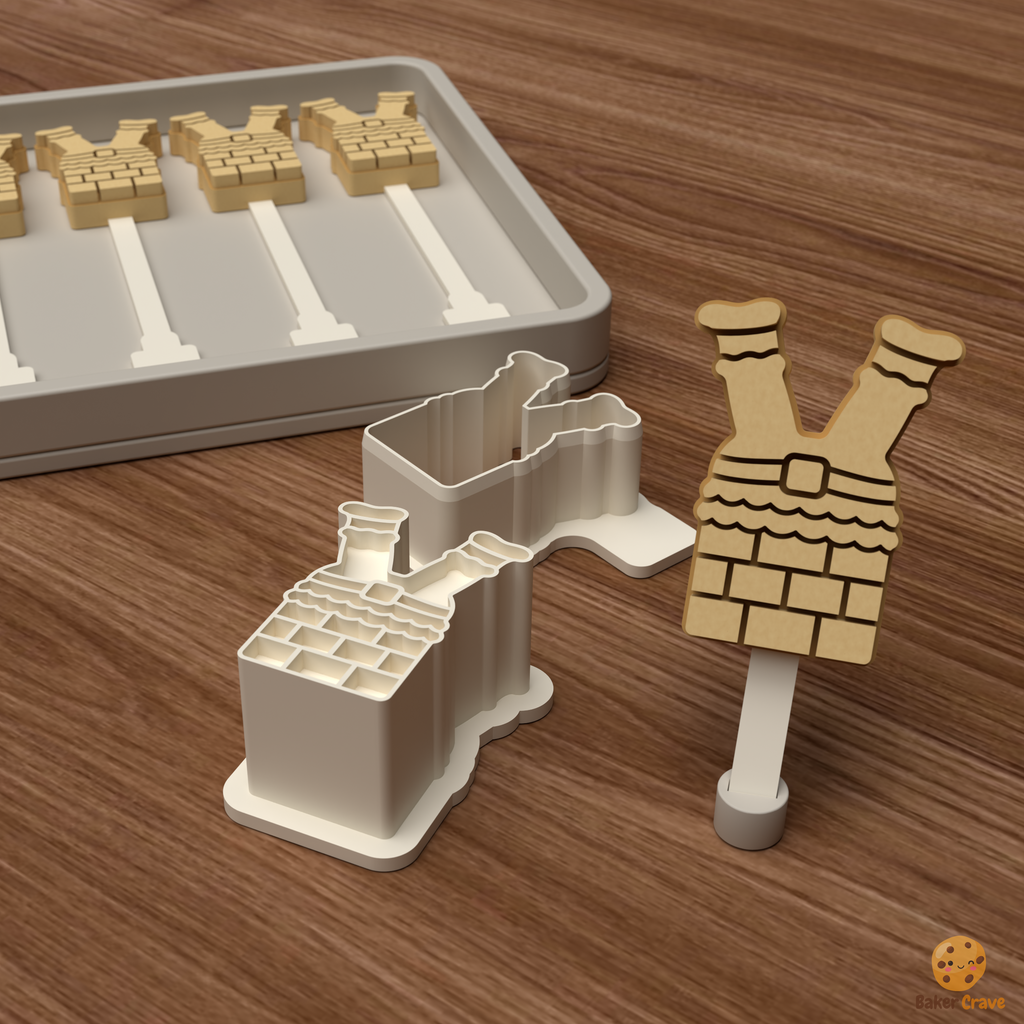 Santa's Chimney Cake Pop Mold STL File