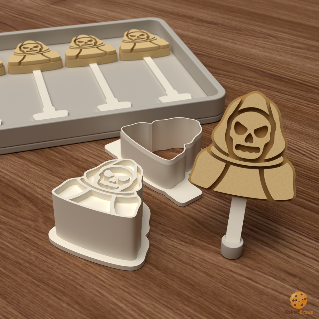 Grim Reaper Cake Pop Mold STL File