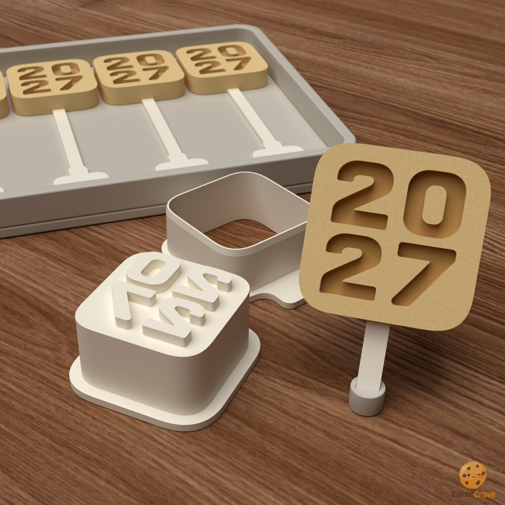 Stacked Cake Pop Mold STL File