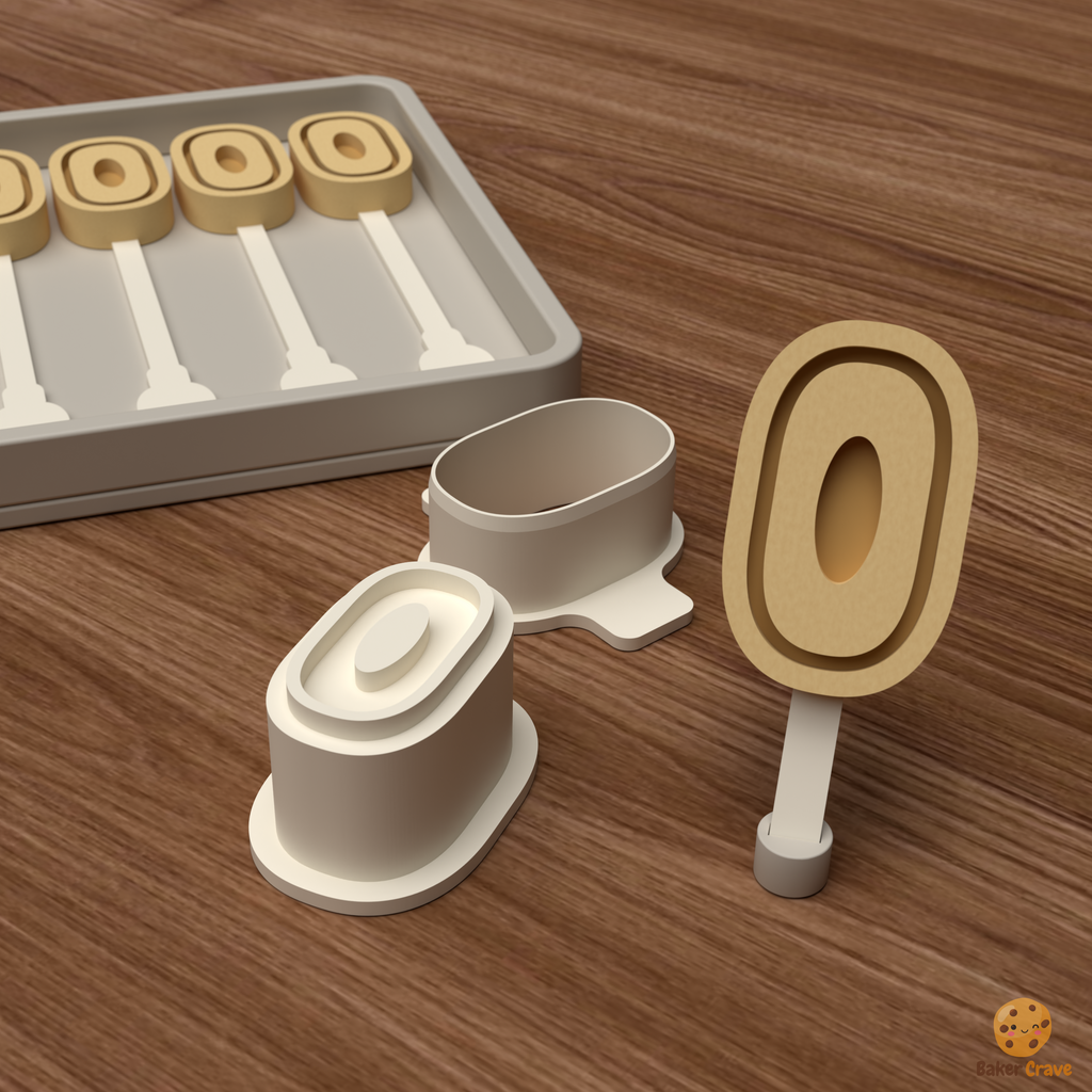 Number 0 Cake Pop Mold STL File