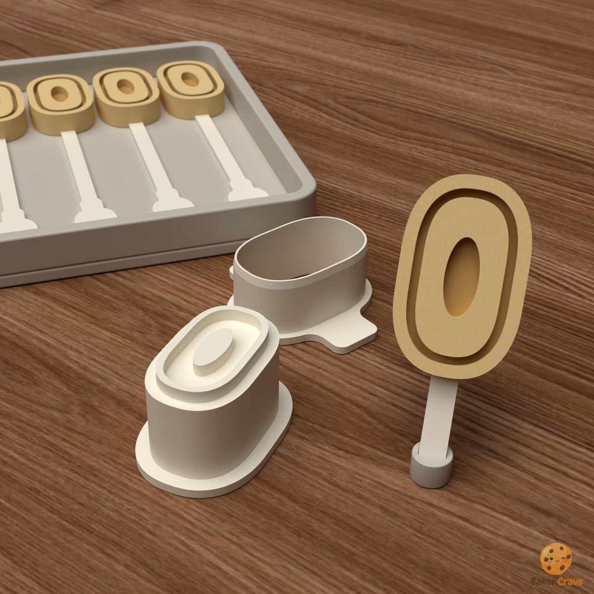 Number 0 Cake Pop Mold STL File