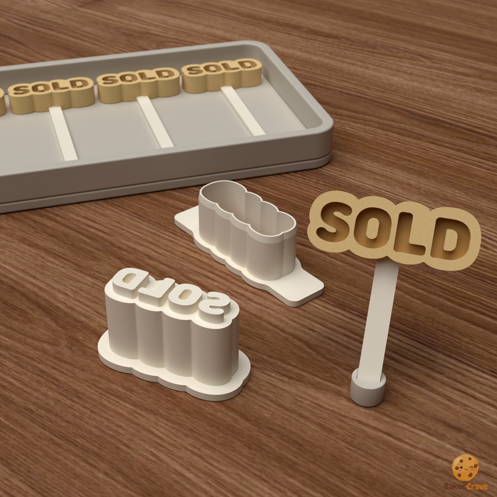 Sold Cake Pop Mold STL File