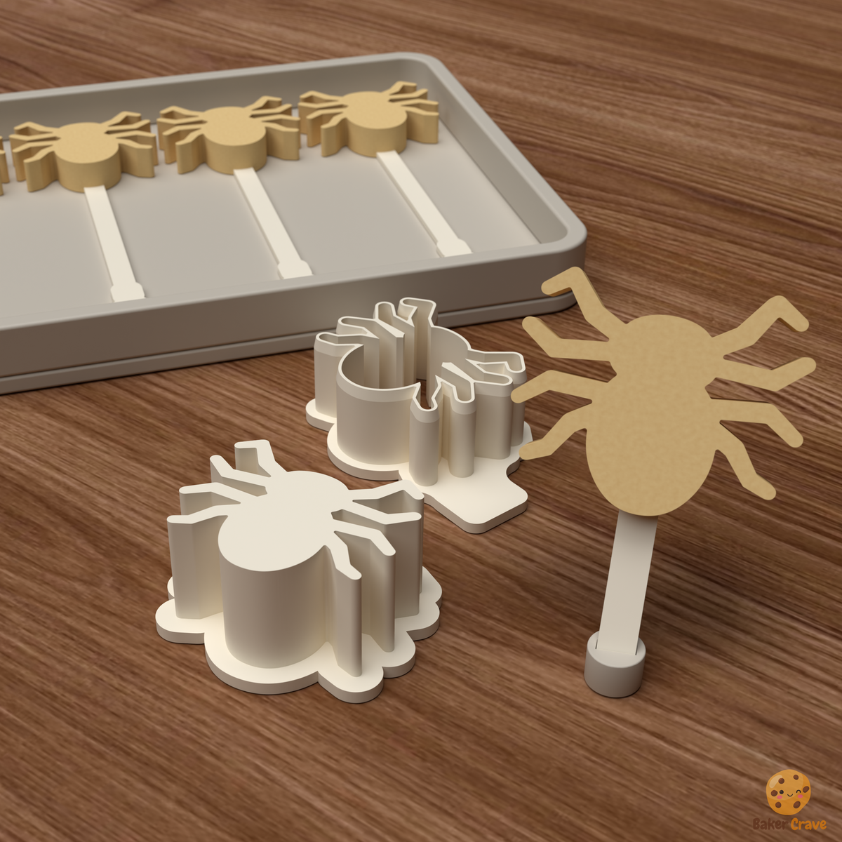 Spider Cake Pop Mold STL File