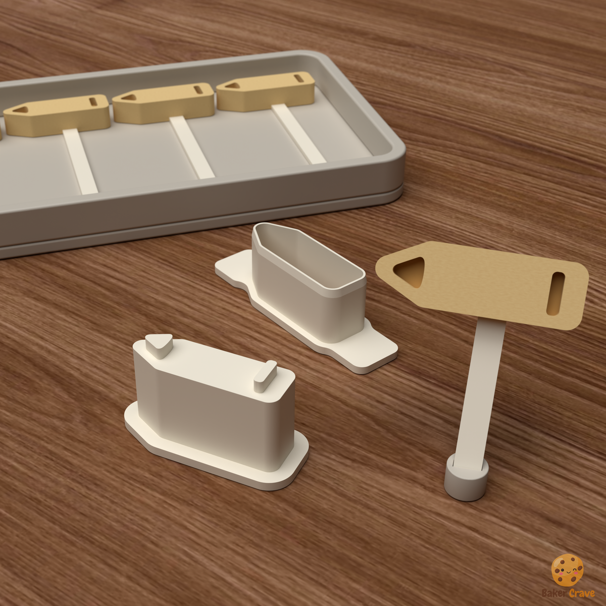 Pencil Cake Pop Mold STL File