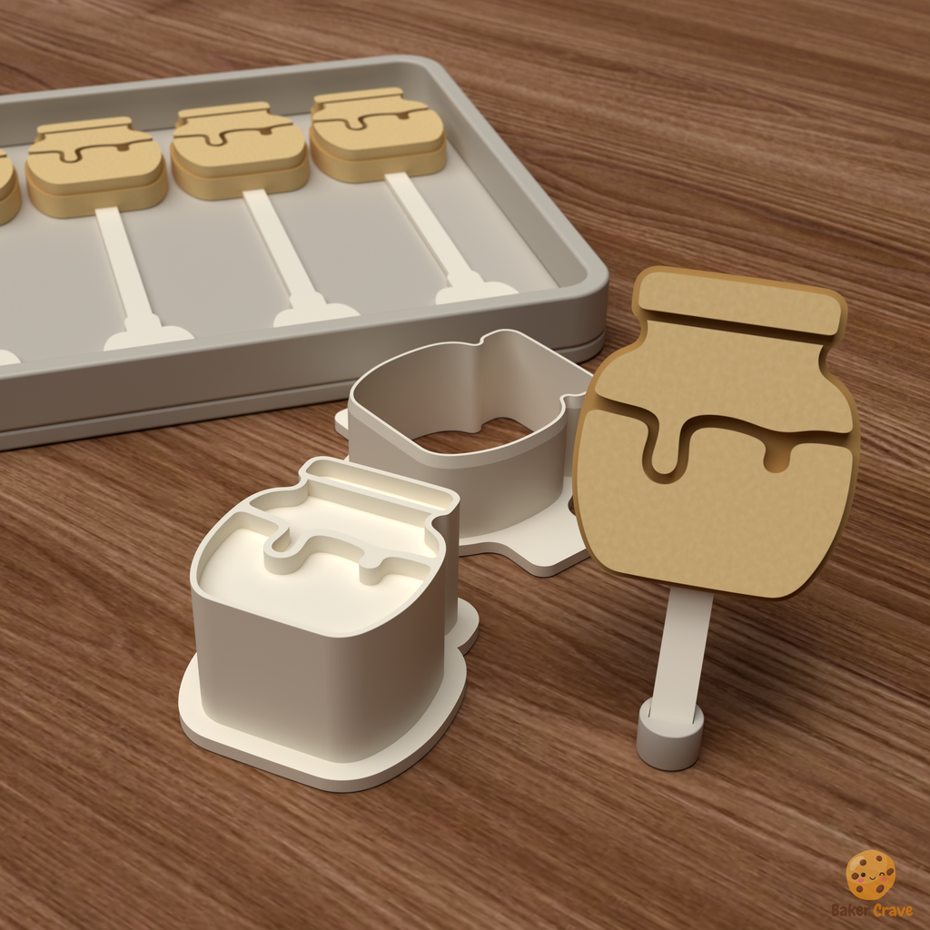 Honey Jar Cake Pop Mold STL File