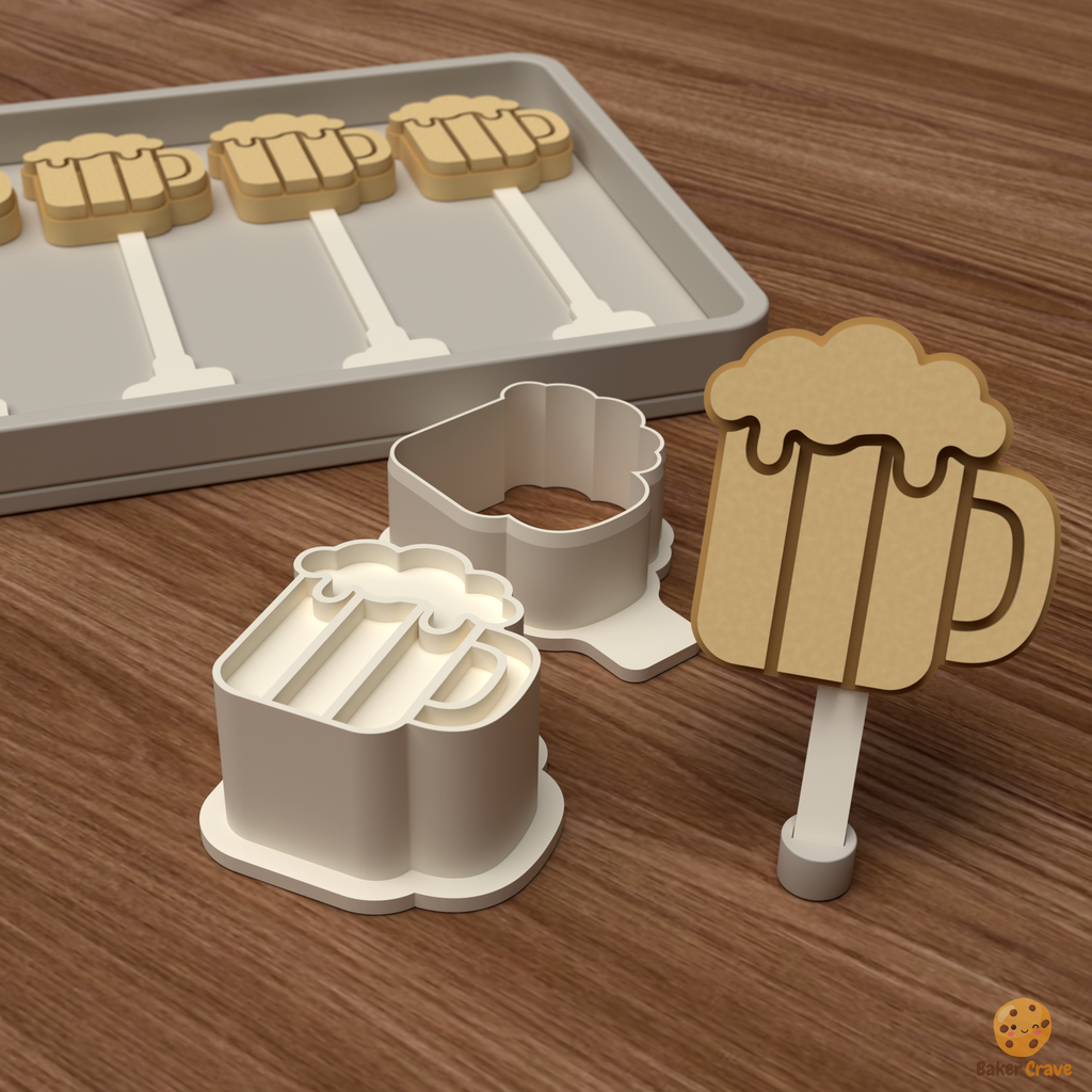 Beer Mug Cake Pop Mold STL File